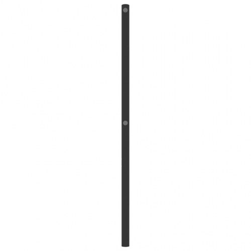 Sengegavl 107 cm metal sort