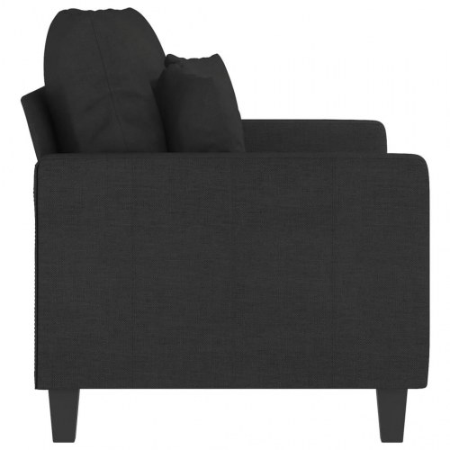 2-personers sofa i stof - 120 cm sædebredde, sort