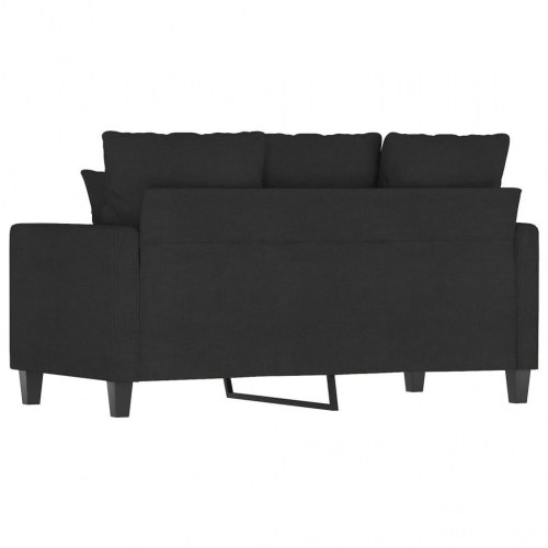 2-personers sofa i stof - 120 cm sædebredde, sort