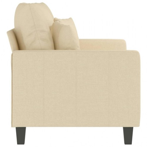 2-personers sofa i stof - 120 cm, cremefarvet