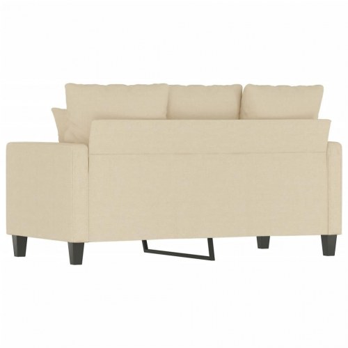2-personers sofa i stof - 120 cm, cremefarvet
