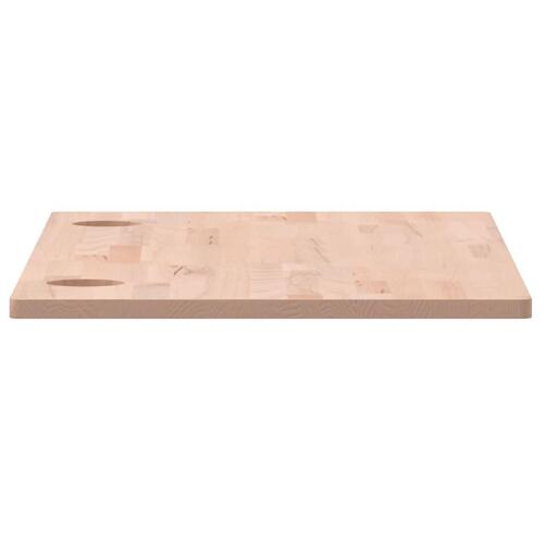Skrivebordsplade 80x40x1,5 cm massivt bøgetræ