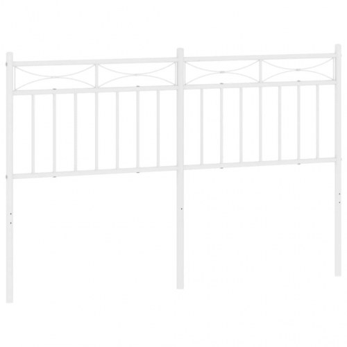Udskiftningsgavl 135 cm i metal - hvid sengegavl