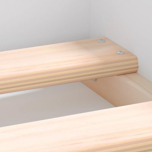 Sengeramme 100x200 cm - hvid med opbevaring