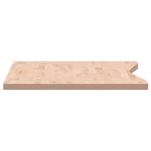 Skrivebordsplade 110x(55-60)x2,5 cm massivt bøgetræ