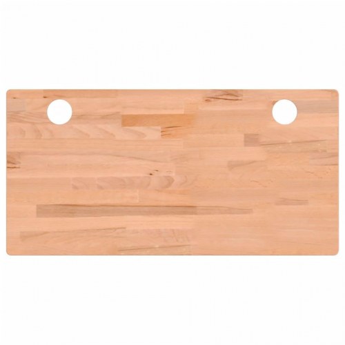 Skrivebordsplade 100x50x2,5 cm massivt bøgetræ