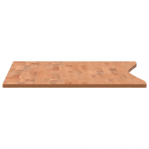Skrivebordsplade 110x(55-60)x1,5 cm massivt bøgetræ