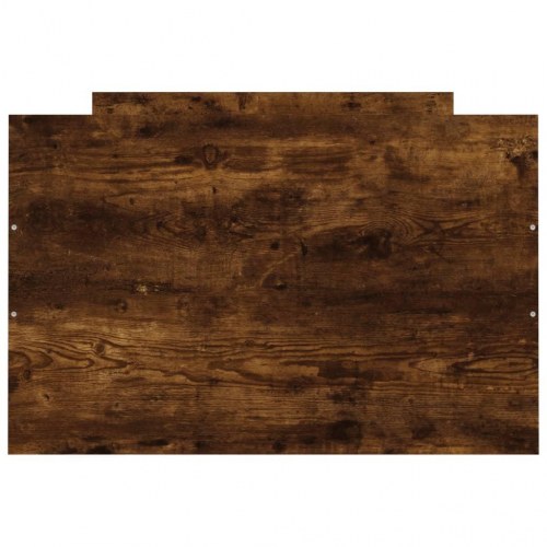 Sengeramme med sengegavl og fodgærde 75 x 190 cm - røget egetræ