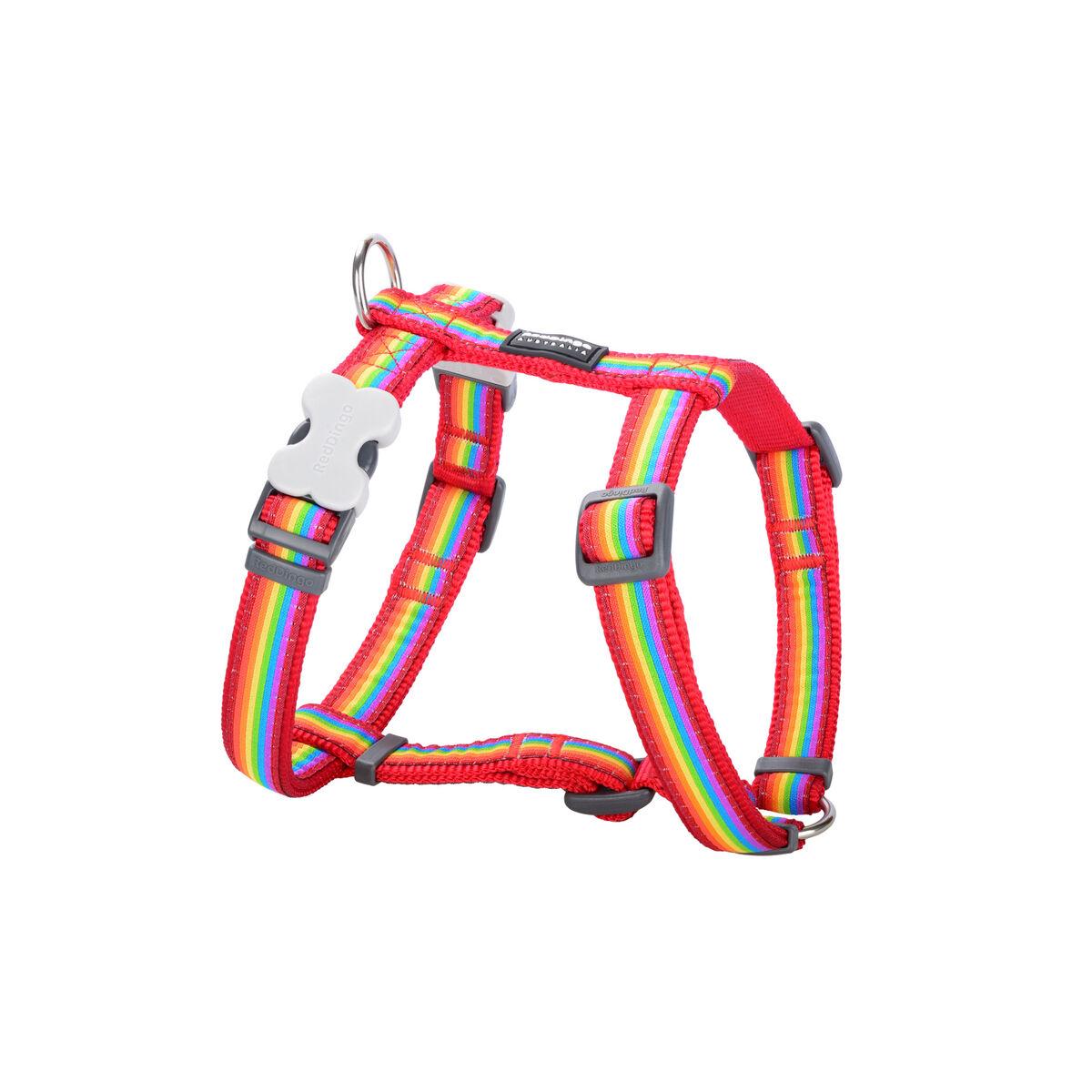 Red Dingo hundesele STYLE Rainbow - bryst 36-54 cm, hals 30-48 cm