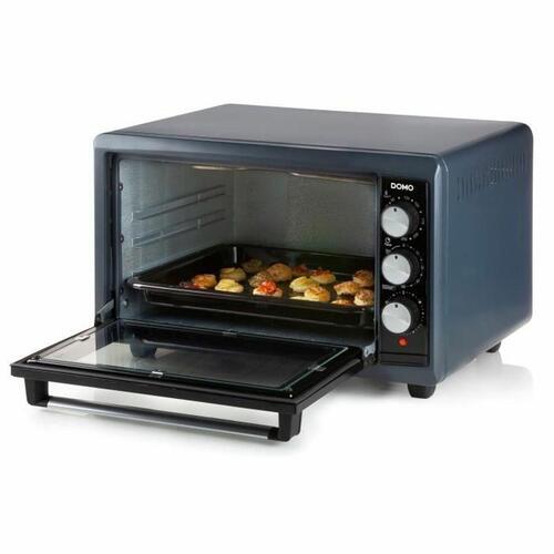 DOMO elektrisk miniovn 1300 W - multifunktions ovn og grill, sort