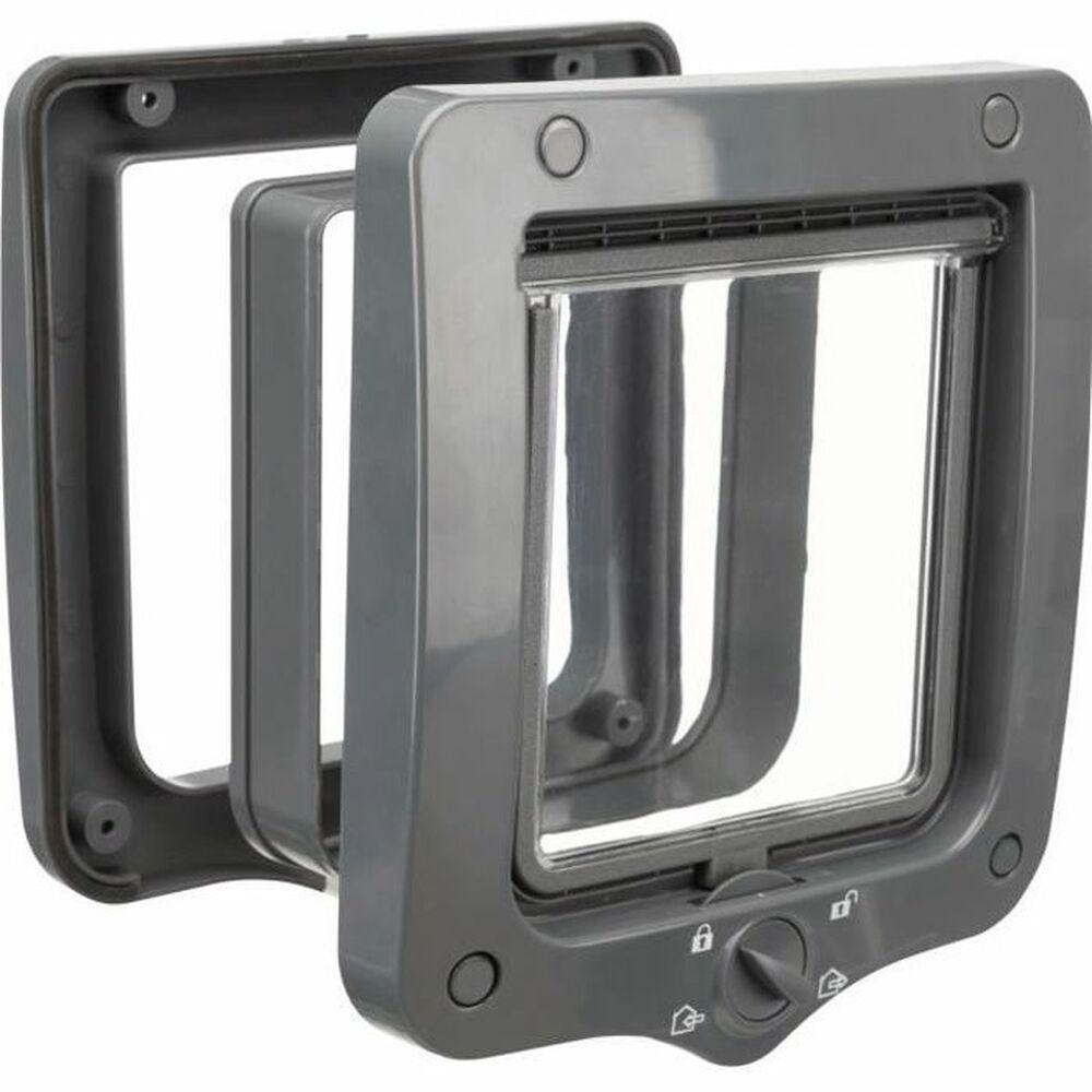 Trixie kattelem 4-positioner - grå, plastik, 20 × 22 cm