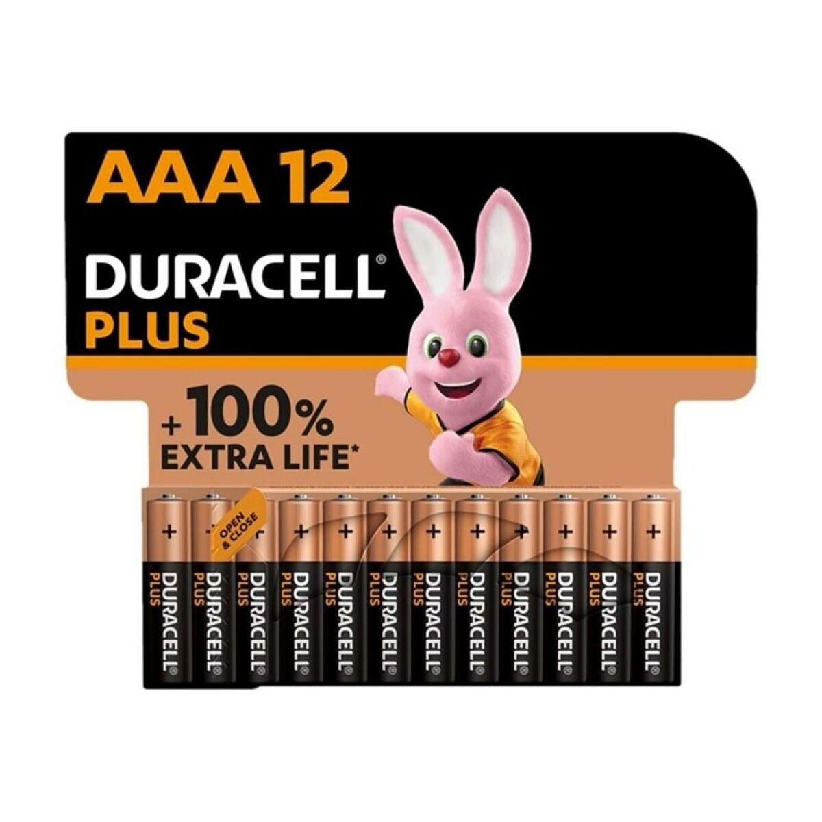 DURACELL Plus AAA batterier 1,5 V - 12 stk. (LR03)