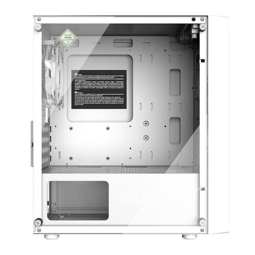 Logic ARAMIS ARGB ATX semi-tårn kabinet - Hvid