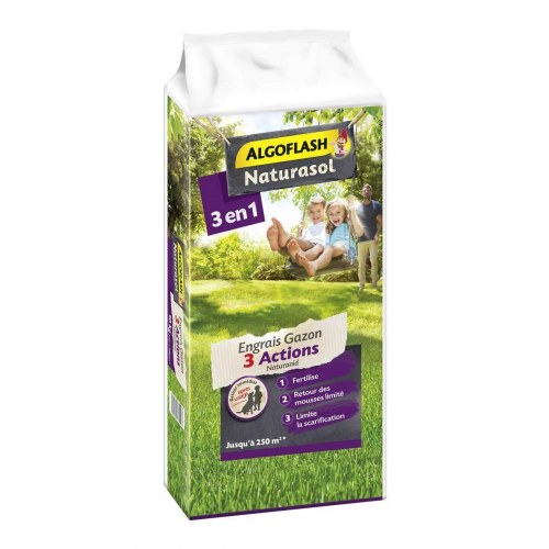 Algoflash Naturasol AG3BIO250 græsgødning 3-i-1 - 10 kg
