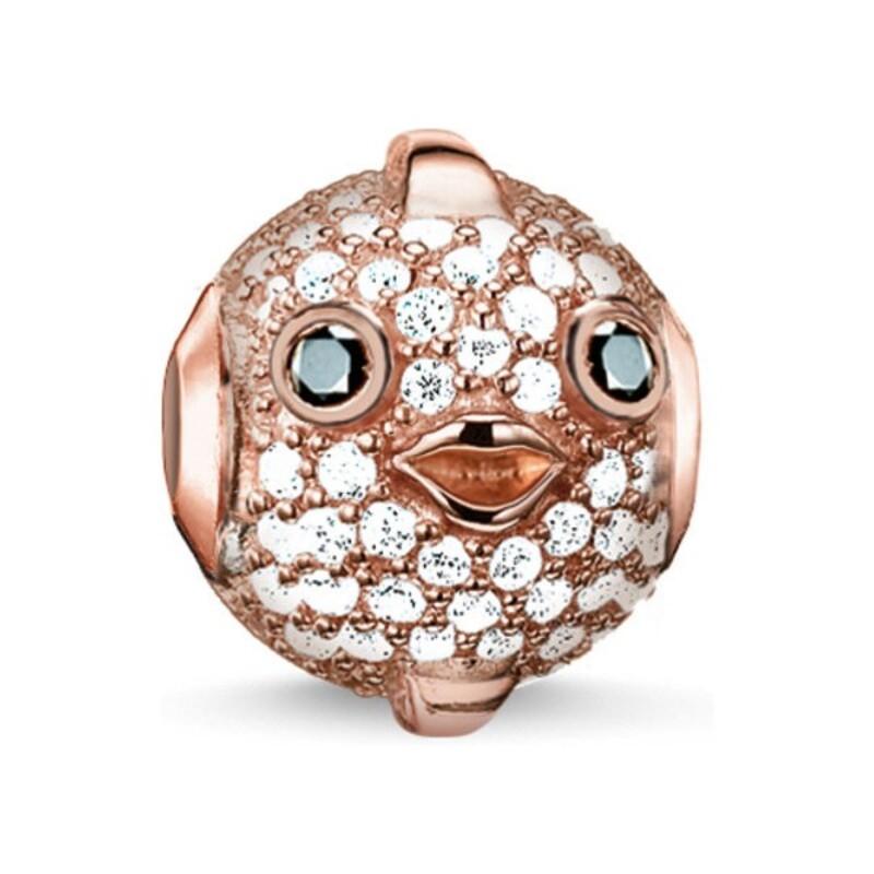 Thomas Sabo Charm Perle Til Kvinder K0148-416-14 Hvid Sterling Sølv 925