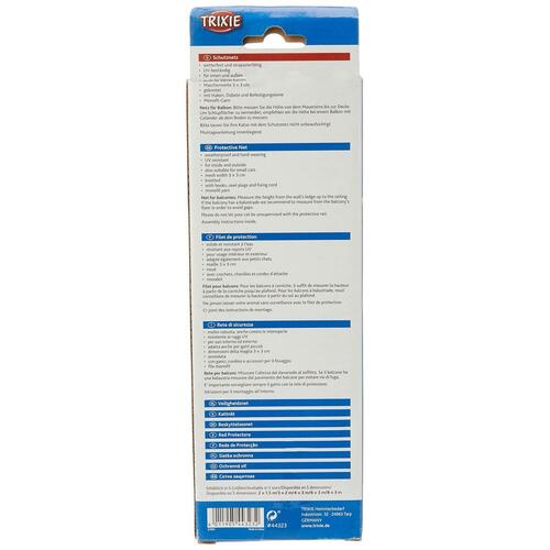 sikkerhedsnet Trixie 44323 Kat Gennemsigtig Nylon 4 x 3 m