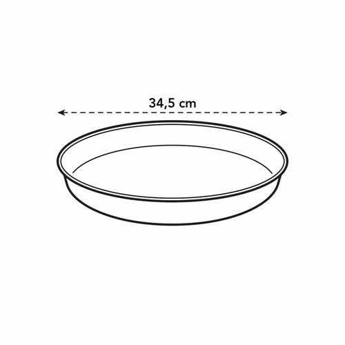 Underskål til potte Elho Loft Urban Cirkulær Rød Plastik Ø 34 cm