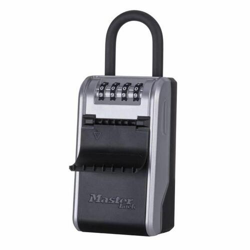 Master Lock nøgleboks med kode og bøjle - aluminium, 19,6 × 7,6 × 5,6 cm