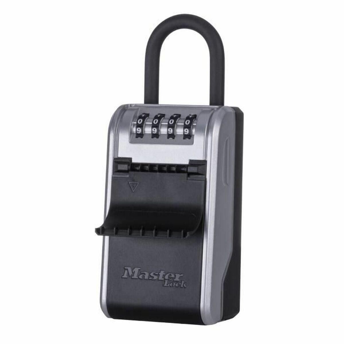 Master Lock nøgleboks med kode og bøjle - aluminium, 19,6 × 7,6 × 5,6 cm