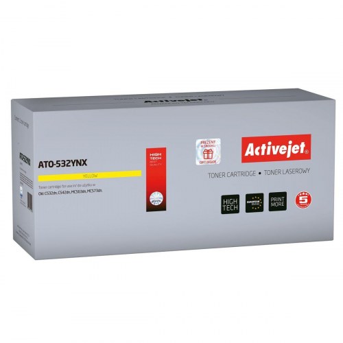 Activejet ATO-532YNX toner - gul (laser, kompatibel med OKI)