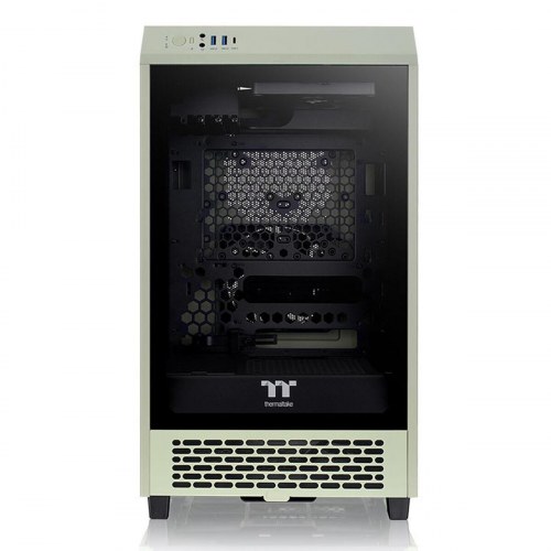 PC kabinet ATX mini-tower Thermaltake The Tower 200 - sort/grøn