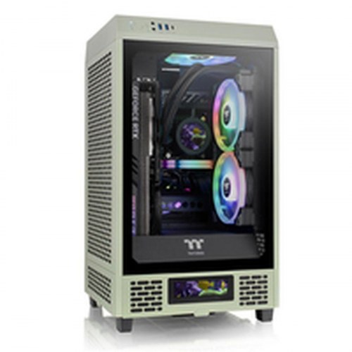 PC kabinet ATX mini-tower Thermaltake The Tower 200 - sort/grøn