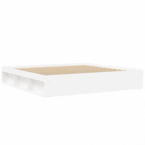 Sengeramme 200x200 cm hvid