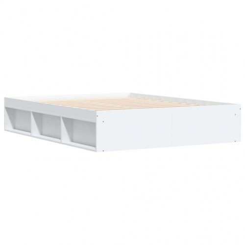 Sengeramme med opbevaring 160 x 200 cm - hvid