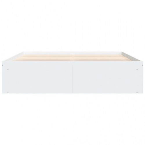 Sengeramme med opbevaring 160 x 200 cm - hvid