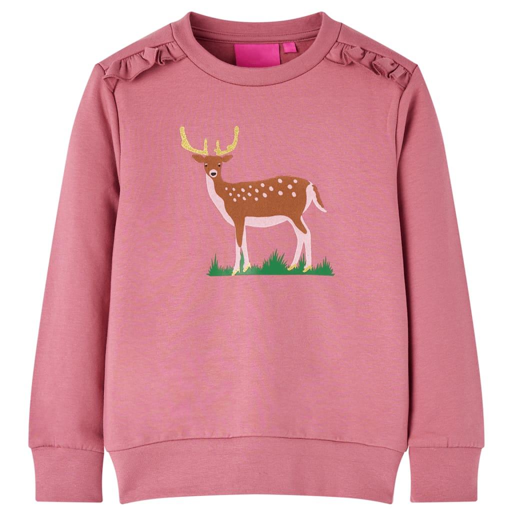 Sweatshirt til børn str. 128 pink