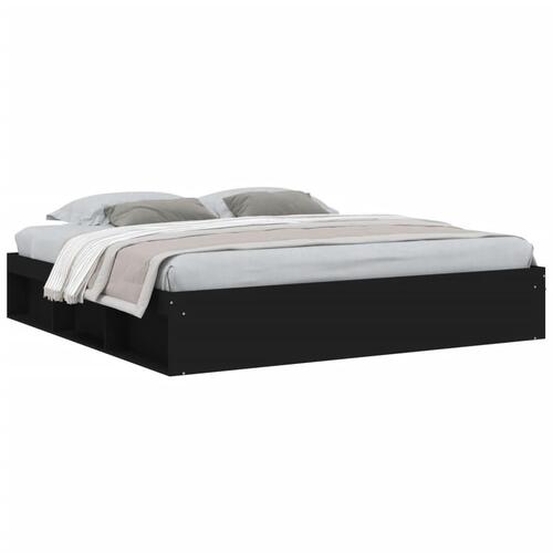 Sengeramme 200x200 cm sort