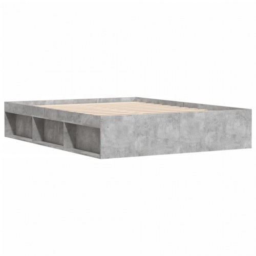 Sengeramme med opbevaring 160x200 cm - betongrå