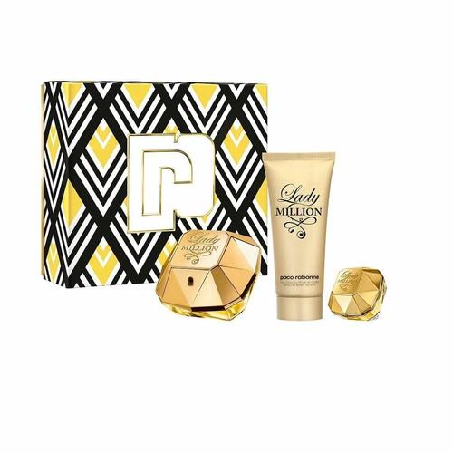 Parfume sæt til kvinder Paco Rabanne EDP Lady Million EDP 3 Dele