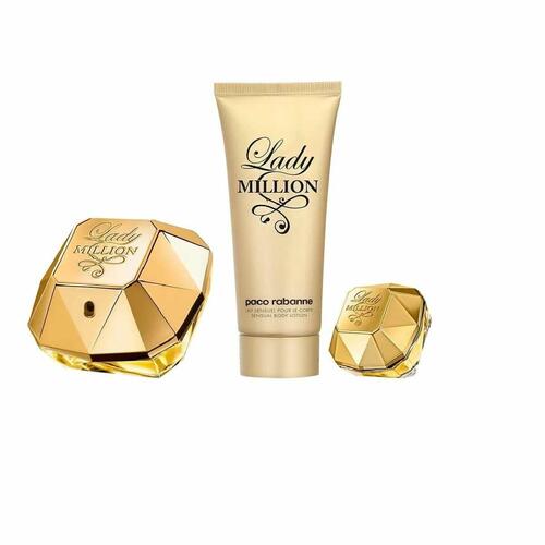 Parfume sæt til kvinder Paco Rabanne EDP Lady Million EDP 3 Dele
