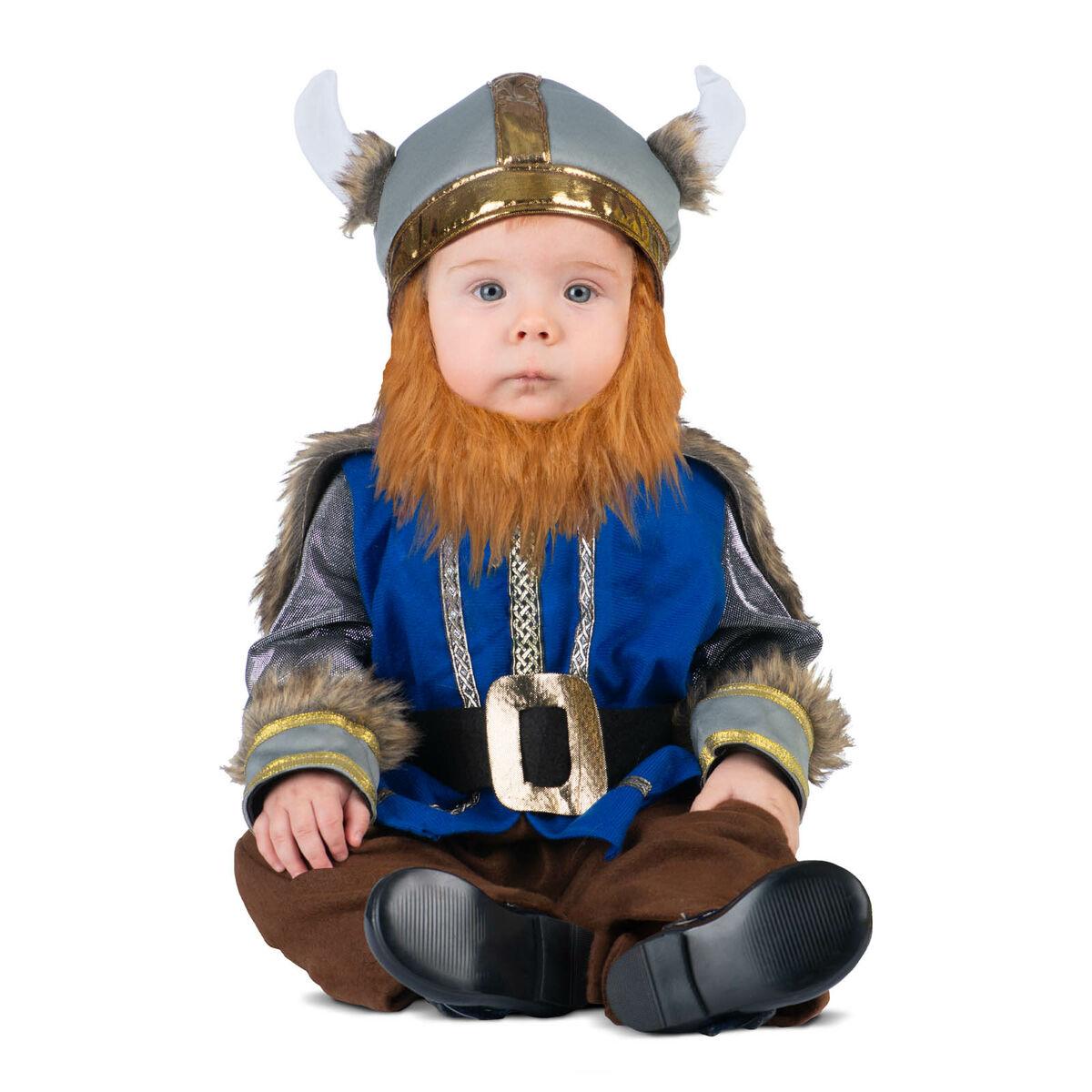 Kostume Til Babyer Viking Mand Blå Brun Måneder