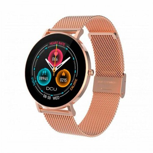 DCU Tecnologic Boulevard smartwatch - rosaguld/guld metalrem, 1,3" AMOLED