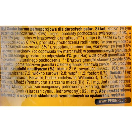 Foder Pedigree Adult Professional Voksen Lam 15 kg
