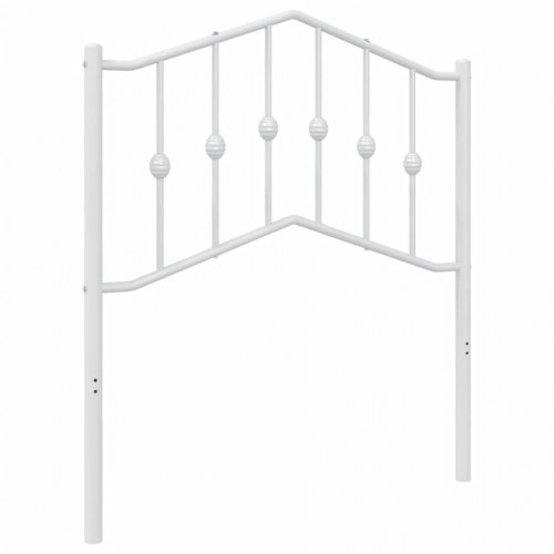 Sengegavl i metal 80 cm - hvid