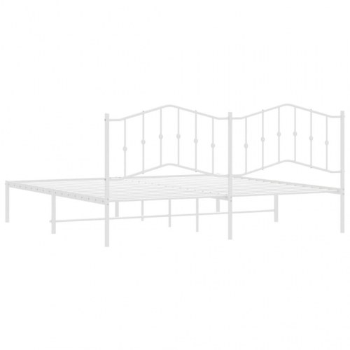 Sengeramme med sengegavl 193 x 203 cm - hvid