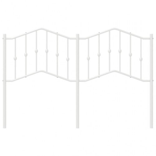 Sengegavl i metal 135 cm - hvid, udskiftningsgavl