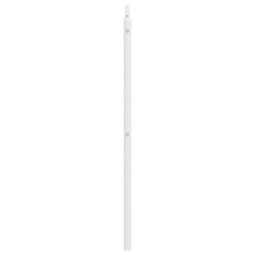 Sengegavl 180 cm metal hvid