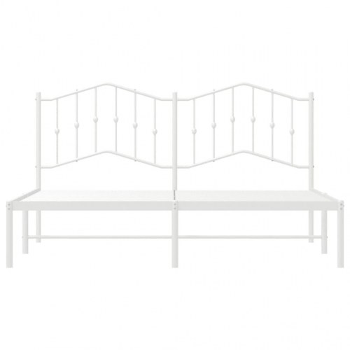 Sengeramme med sengegavl 183 x 213 cm - hvid