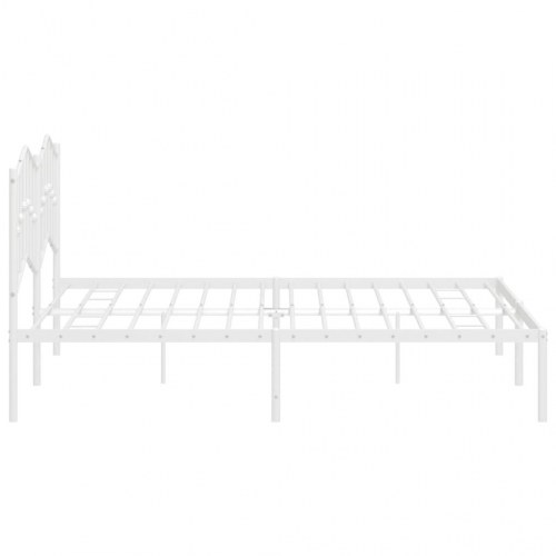 Sengeramme med sengegavl 183 x 213 cm - hvid