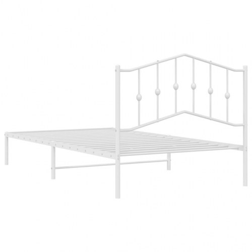 Sengeramme med sengegavl 107 x 203 cm - hvid