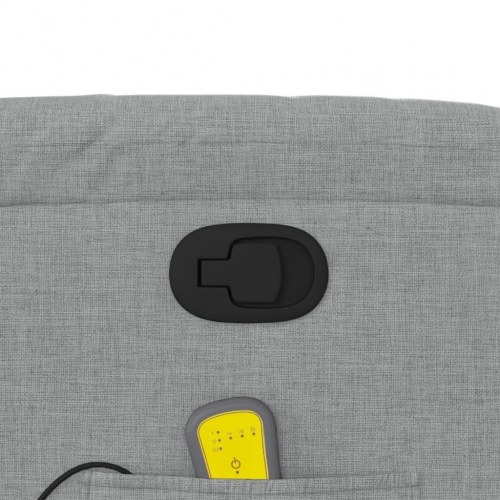 Massagestol stof lysegrå