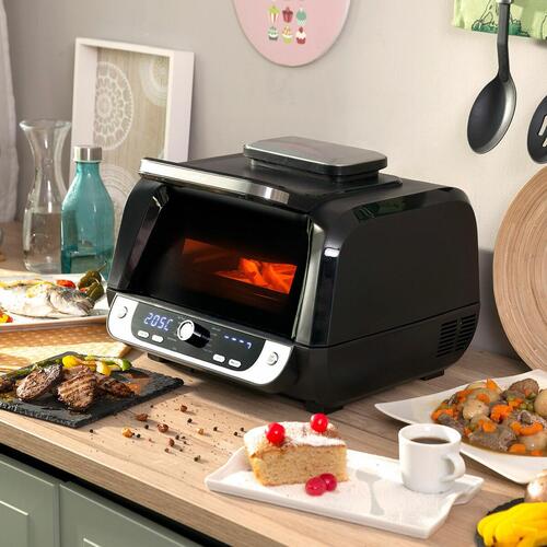 Airfryer med grill, tilbehør og opskriftsbog Fryinn 12-in-1 6000 Sort Stål 3400 W 6 L
