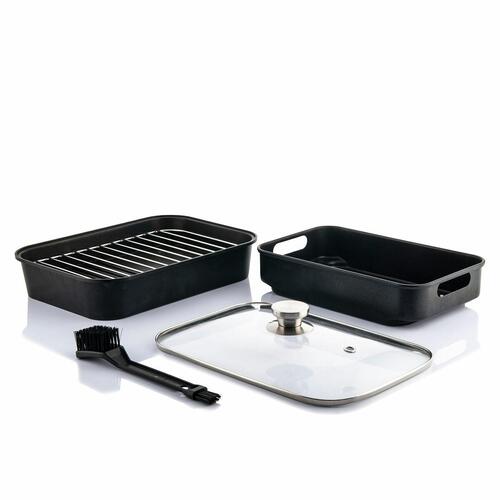 Airfryer med grill, tilbehør og opskriftsbog Fryinn 12-in-1 6000 Sort Stål 3400 W 6 L