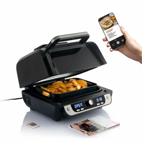 Airfryer med grill, tilbehør og opskriftsbog Fryinn 12-in-1 6000 Sort Stål 3400 W 6 L