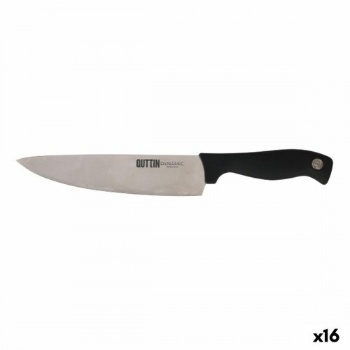 Quttin Dynamic kokkekniv - sort/sølv, 20 cm (16 stk.)