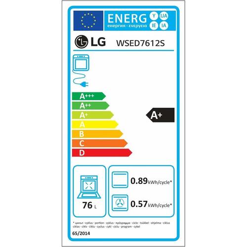 Pyrolyse ovn LG WSED7612S 76 L